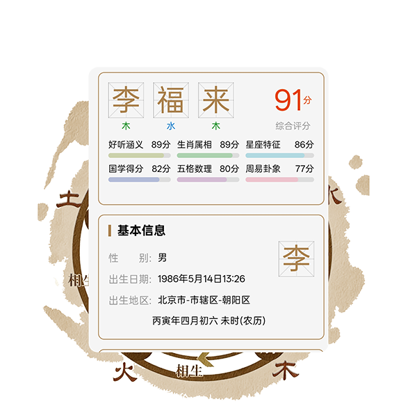 成人改名与商业命名界面